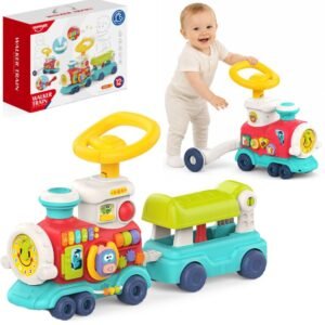 WOOPIE BABY Lokomotywa Pchacz Jeździk 2w1 Interaktywny Pociąg